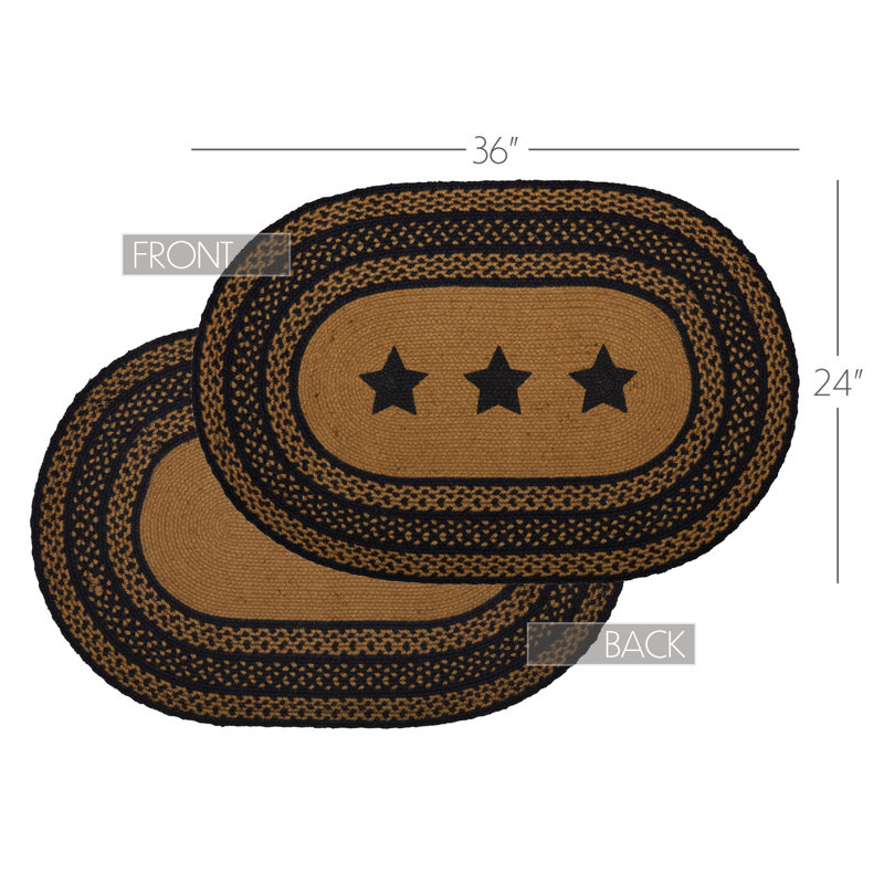 Tapis en jute Farmhouse, Ovale 2 pi x 3 pi