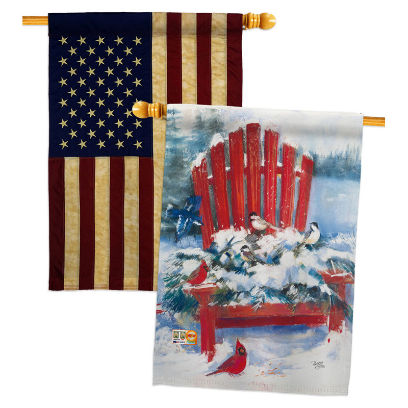 Double Sided 40'' H x 28'' W Polyester House Flag