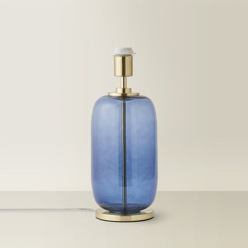 Remko Glass Table Lamp, Blue