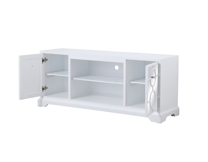 McMillan Unfinished TV Stand for TVs up to 70", White