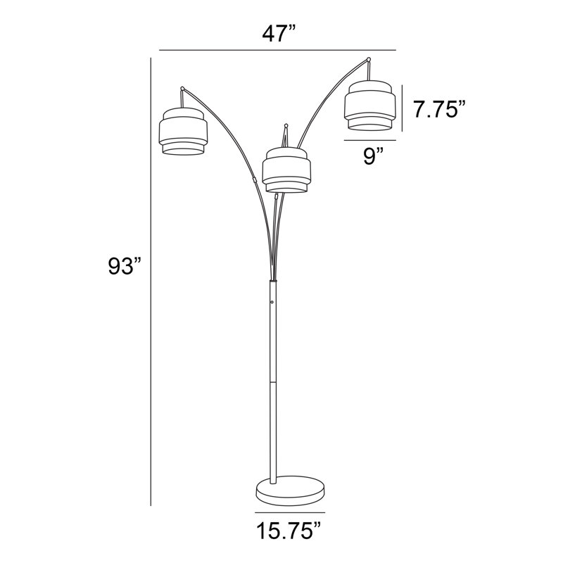 Lampe sur pied Crowborough