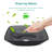 Bathroom Vessel Bathroom Sink Above Counter Grey Bowl Square Sink For Bathroom, Tempered Glass Vessel Sink With Pop-Up Drain (No Faucet)