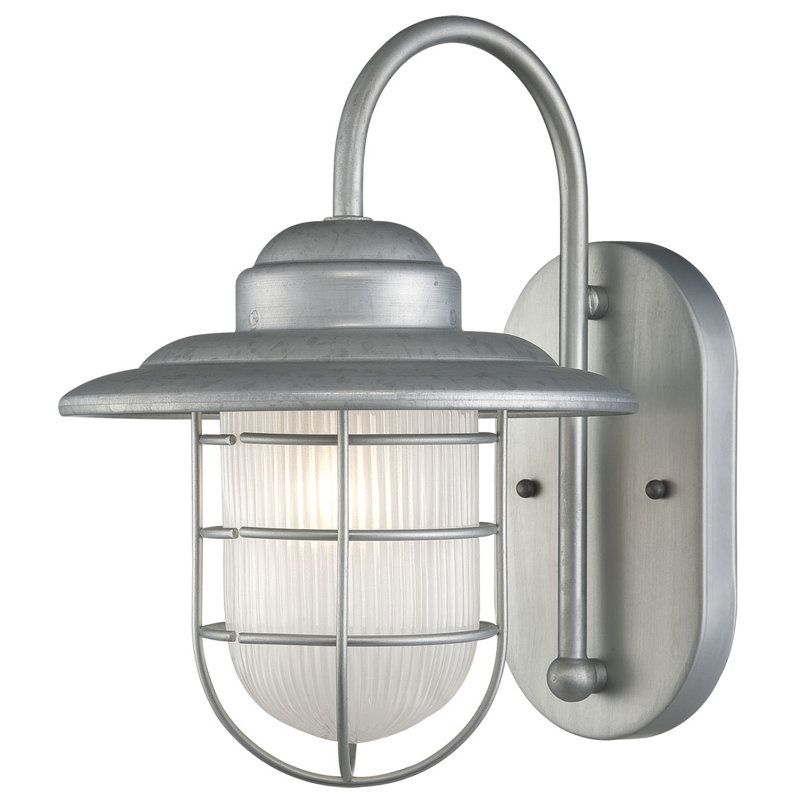 Fitzhugh Steel Wall Light, Galvanized
