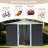 10ft x 8ft Outdoor Metal Storage Shed With Window And Lockable Door-106325661