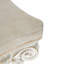 Piédestal à colonne romaine 14 po x 14 po x 17,5 po - Blanc, doré-167622761