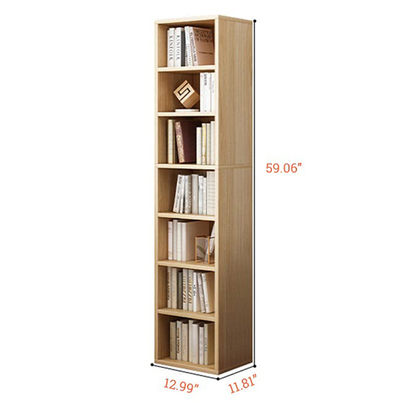 Bibliothèque de coin autoportante à 7 tablettes, Blanc, 7 cubes: l 12,99 po x P 11,81 po x H 59,06 po