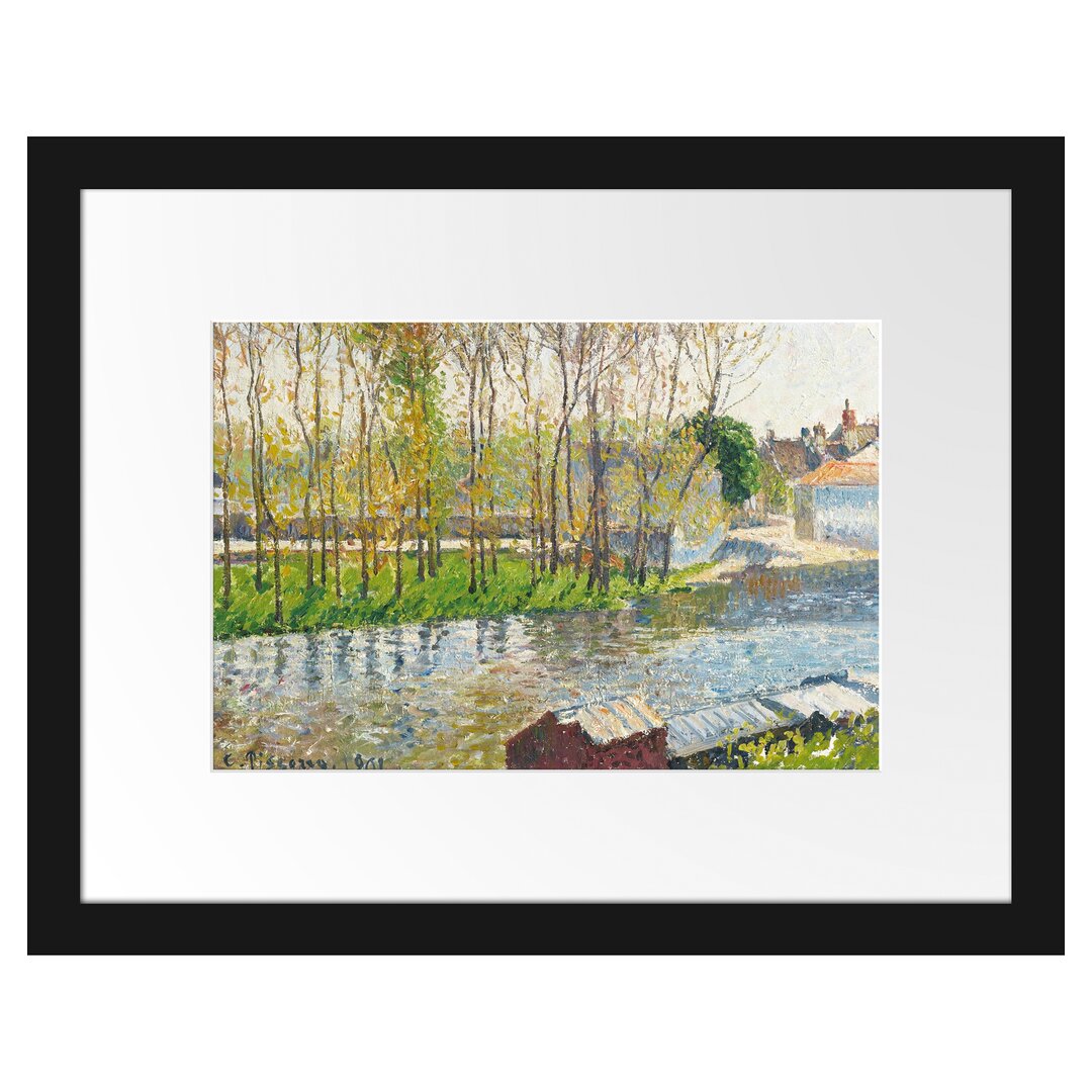 Gerahmter Kunstdruck Bords Du Loing À Moret von Camille Pissarro