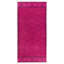 Tapis turc moderne fait à la main 5,3 x 10,8 pi avec motif floral surteint en rose fuchsia