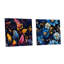Lambrecht - Ensemble de 2 peintures murales abstraites en acrylique-103929571
