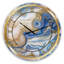 Horloge murale moderne Ocean Blue Golden Jasper Agate II-49188469