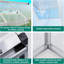 Greenhouse Large Aluminum Greenhouses with Quick Setup Structure and Roof Vent, Greenhouses for Outdoors Heavy Duty, Walk-in Greenhouse,GreenHouses for Backyard, Patio, Easy Assembly