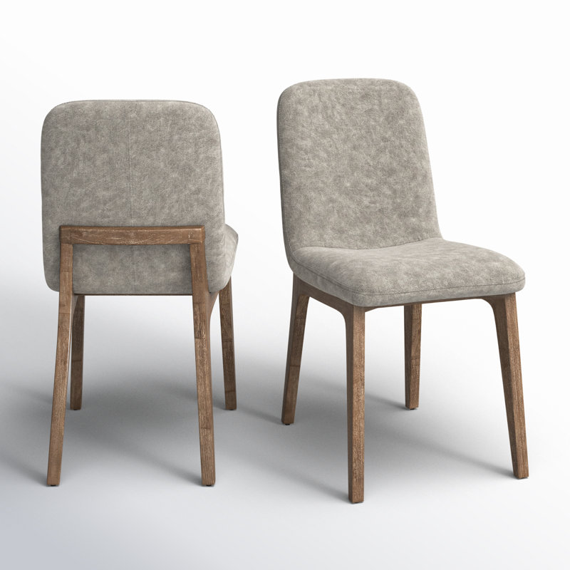 Chaise d'appoint rembourrée Nixi, Gris clair