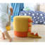 Pouf moderne pour enfants et divertissement, velours jaune et coton, 14,6 po de diamètre x 15,0 po de hauteur | Pieds cachés recouverts de PVC, éponge orthopédique 35 po, siège doux et élégant pour les salles de jeux et les espaces de vie-1937545561