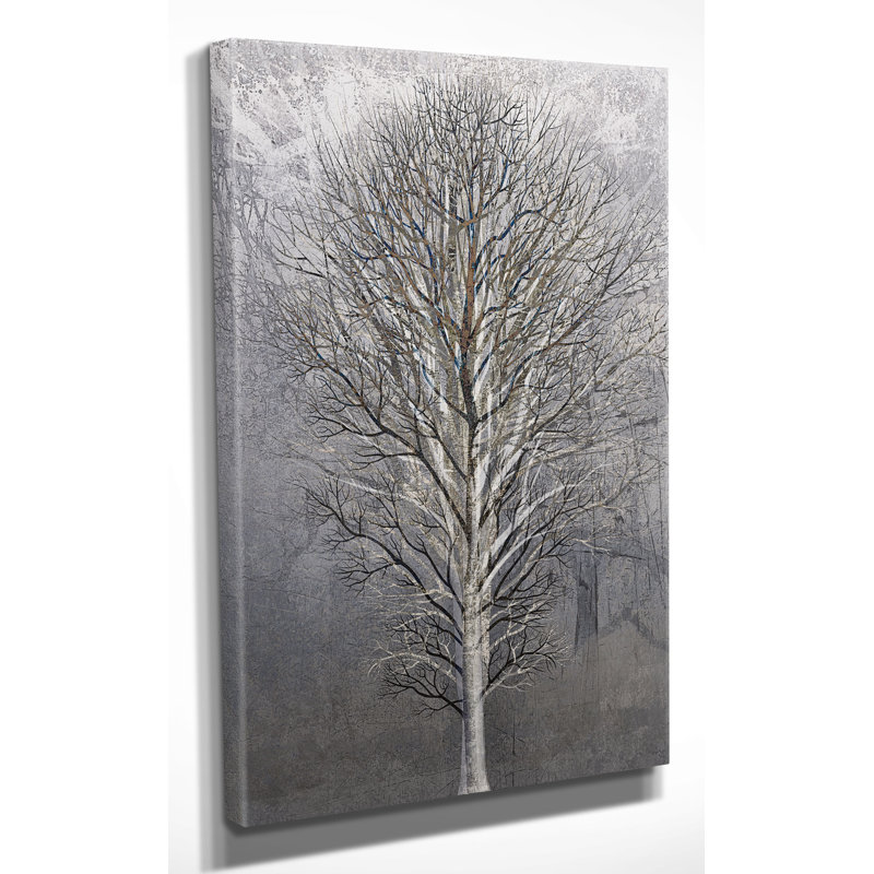 «Silver Tree III» par Mike Calascibetta - impression sur toile, H 16 po x l 20 po x P 1,5 po