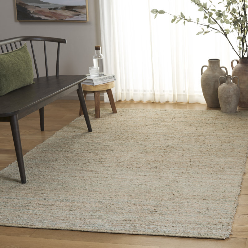 Montauk 535 Hand Woven Cotton No Pattern Rug, Rectangle 5' x 8'