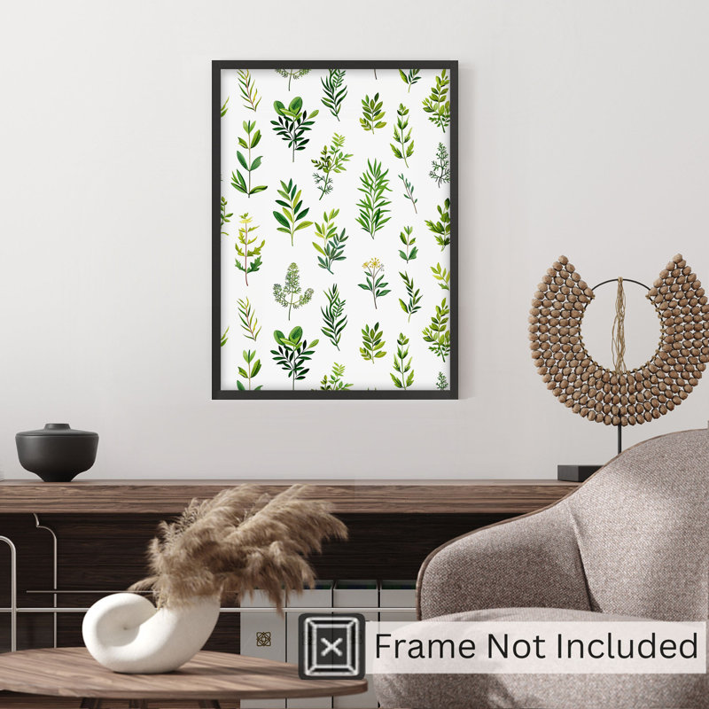 «Botanical Plants & Herbs VI Cottage», reproduction d'art non encadrée, H 30 po x l 20 po