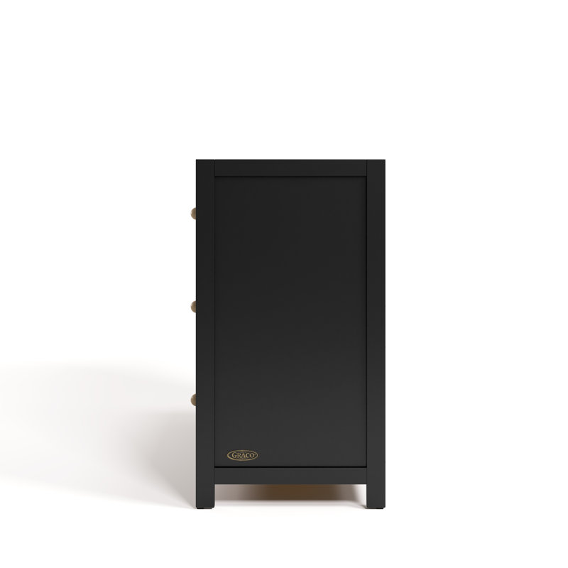 Commode double 6 tiroirs Teddi, Noir