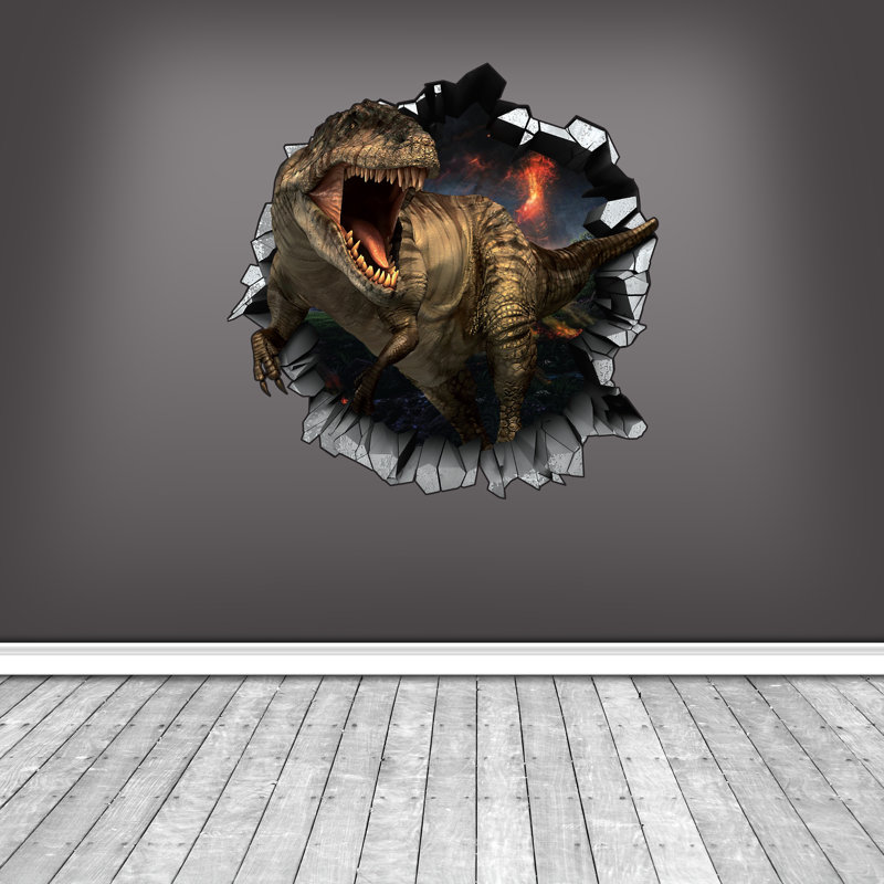 Adhésif décoratif dinosaure, Petit 14 po x 14,1 po