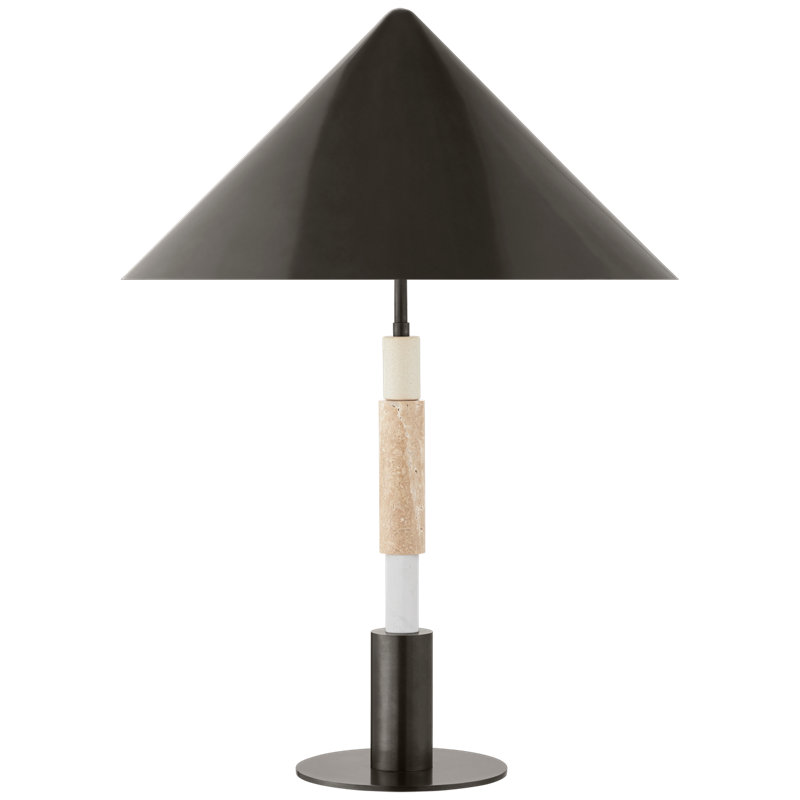 Kelly Wearstler Mira Medium Stacked Table Lamp, Bronze