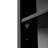 Multi-Functional Corner Cabinet Tall Bathroom Storage Cabinet With Two Doors And Adjustable Shelves, Open Shelf, Black