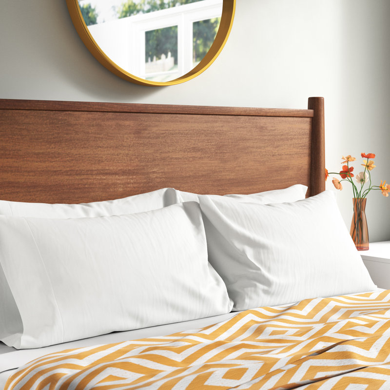 Premium Cotton Housewife Pillowcases Pair 200 TC Satin Stripe Soft Smooth Breathable Fabric Envelope Closure Easy Care Bed Linen 50x75Cm