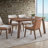 Contemporary Design Walnut Finish Dining Table