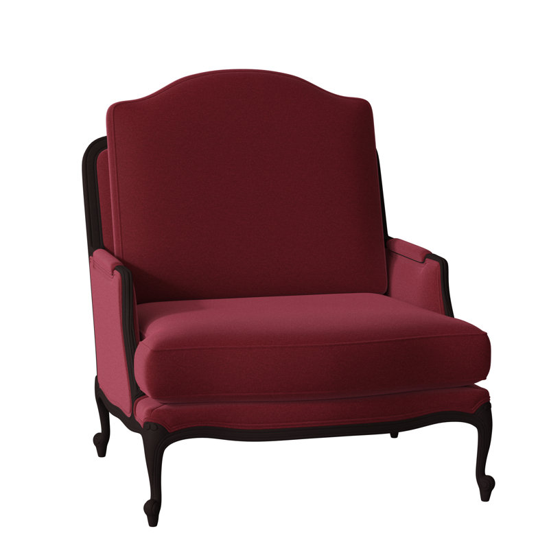 Fauteuil St. Helena, Rouge Margaret, Ébène vintage
