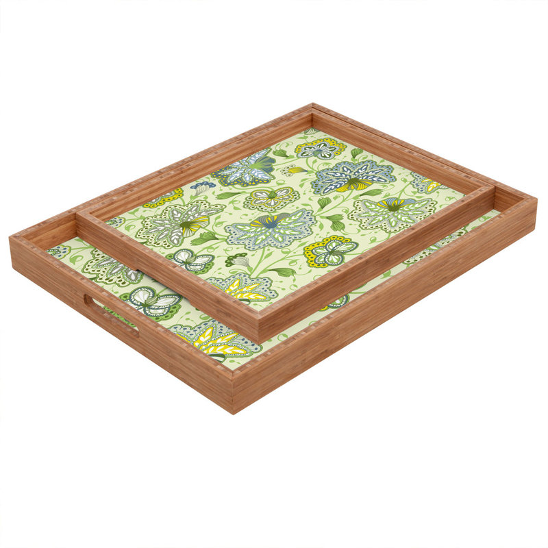 Solid Wood Tray, 1.75" H x 18" W x 14" D