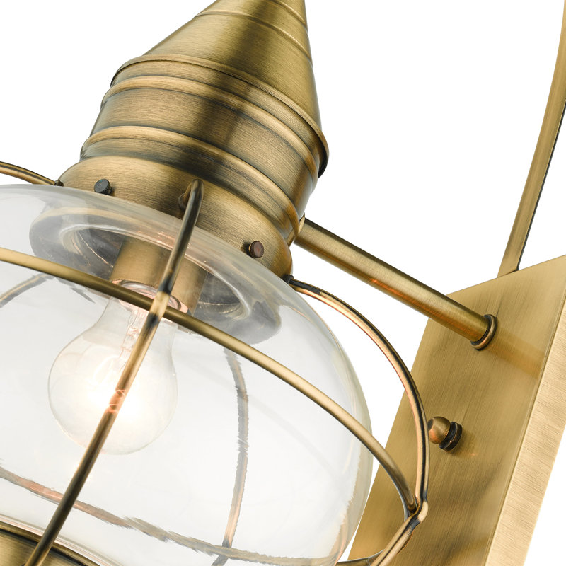 Aster Wall Light, Antique Brass