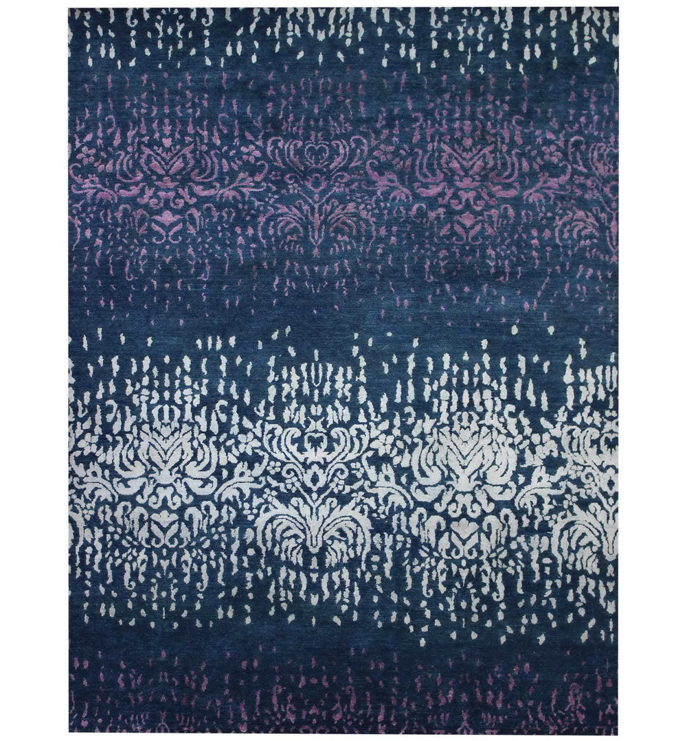 Geometric Hand Knotted 179cm X 238cm Area Rug