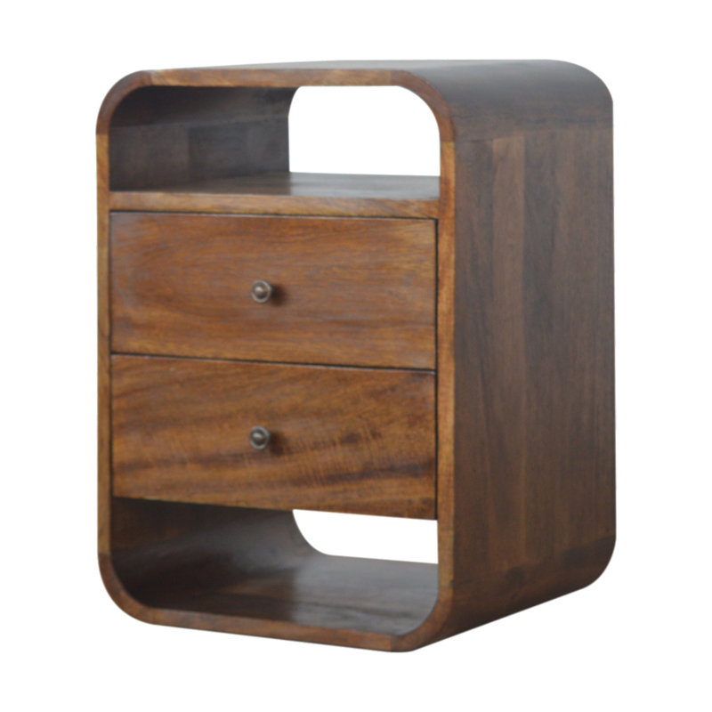 Crinu 15.75'' W Solid Wood Nightstand
