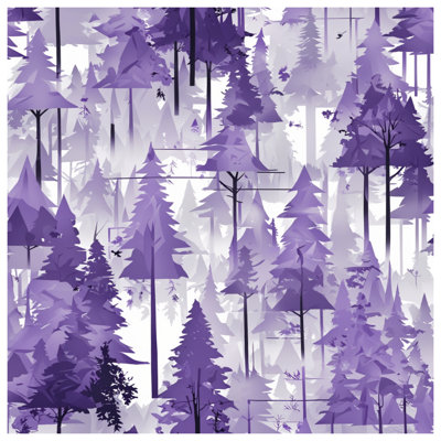 Rideaux de douche mauve à silhouette mauve