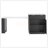 Fluted Kitchen Island With Extendable Dining Table For 4-6, Island Table With Power Outlet And Double-Side Storage, 2 Drawers 2 Side Open Shelves-1898167831