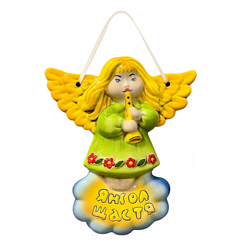 Angel Of Happiness Ceramic Wall Decor
