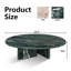 Table basse ronde en marbre naturel pour le salon, table basse ronde de luxe minimaliste avec texture unique, vert-632592520
