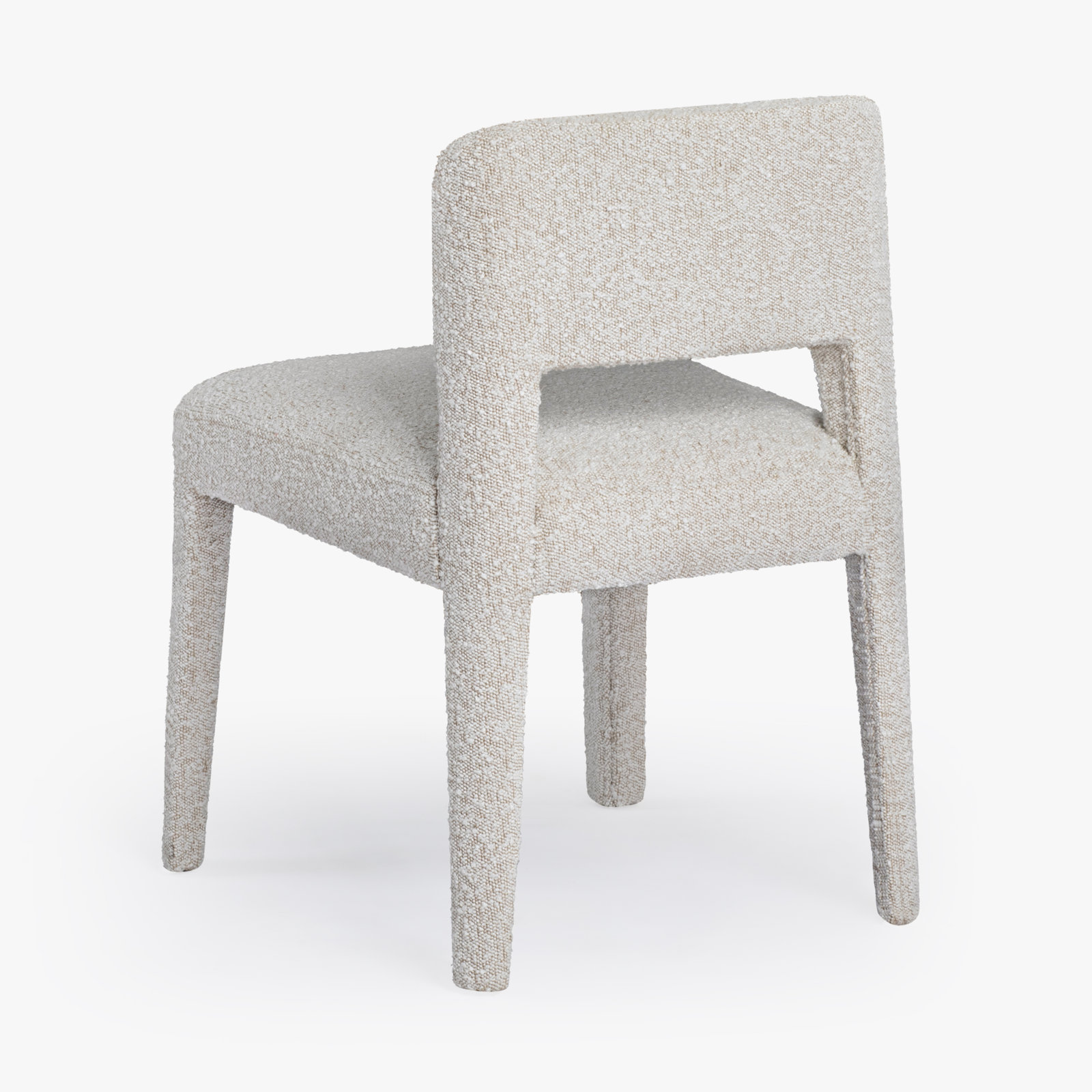 Darrin Dining Chair, Boucle White