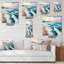 Horloge murale Morning Light on the Ocean Waves III-1375318712