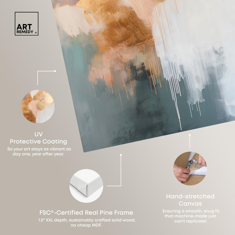 Art mural sur toile «Mute Harmony» par Art Remedy, Toile tendue, H 15 po x l 10 po