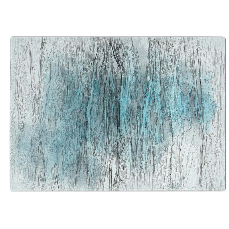 Glass Edges of The Sea in Abstract Chopping Board, 28.5 cm W x 20 cm L