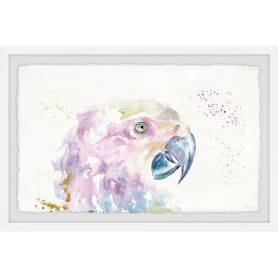 Parrot Colors by Parvez Taj - Single Picture Frame Painting