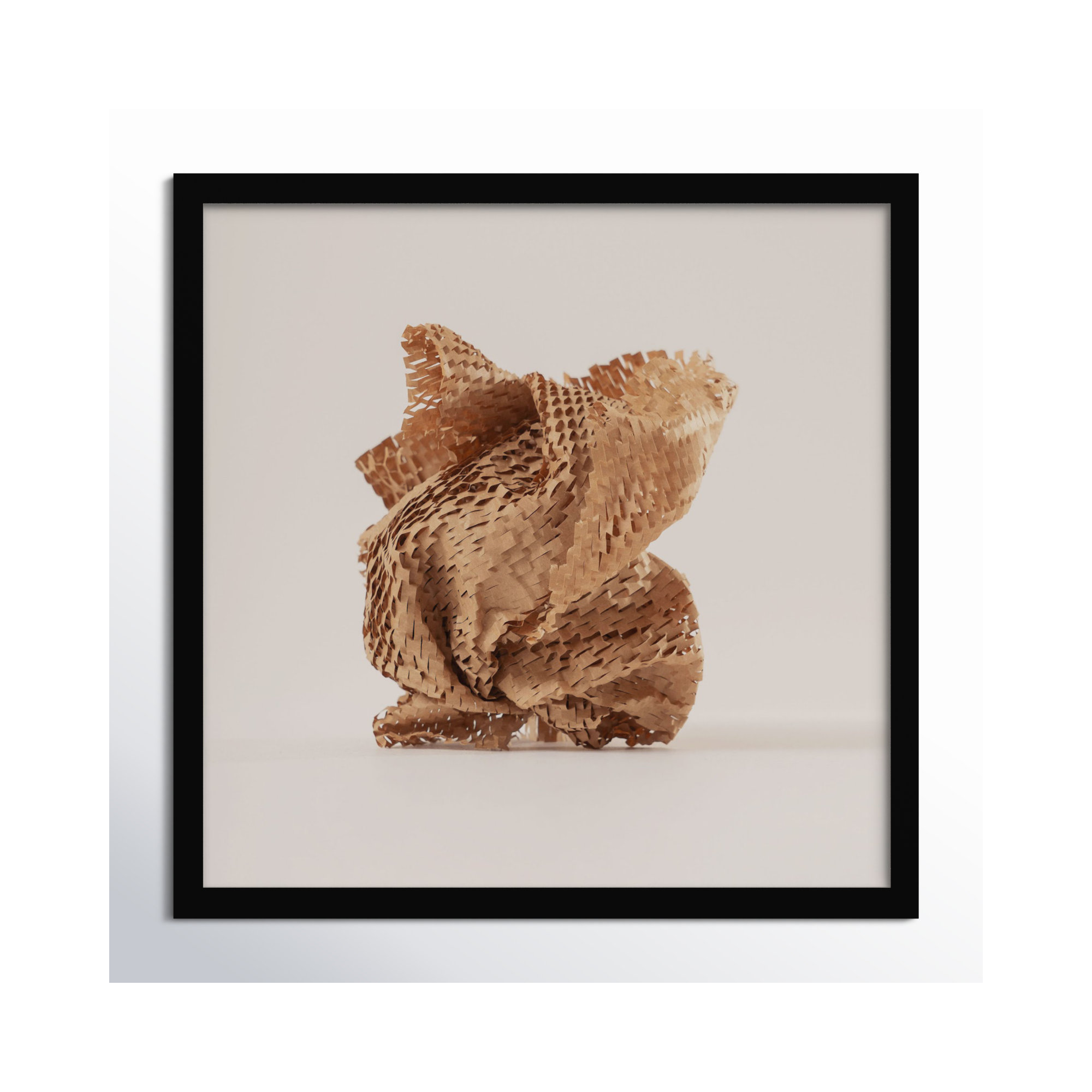 Unpackage 4 by Svetlana Smirnova, 24" H x 24" W x 1.25" D, Black