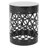 Black Outdoor Metal Side Table - Modern End With Rustproof Powder-Coated Frame, No Assembly For Living Room & Patio Iron Assembly, Various Spaces-1019179606