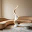 Lampes sur pied en plastique blanc