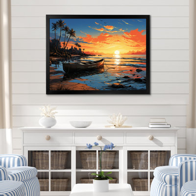 " Coastaltropical Boat At Dusk IV "