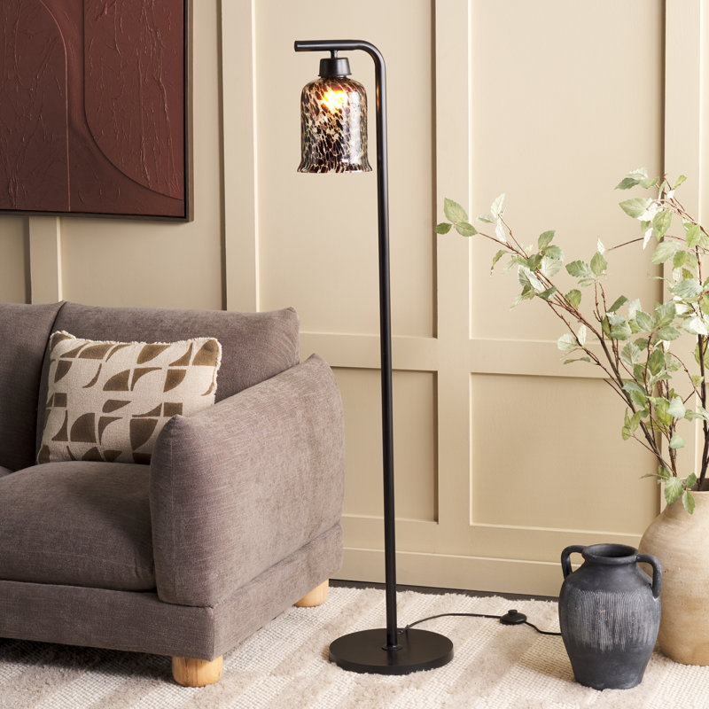 Lampe sur pied traditionnelle noire 21 po Nezara