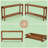 63" Solid Wood Console Table with Dual Shelves