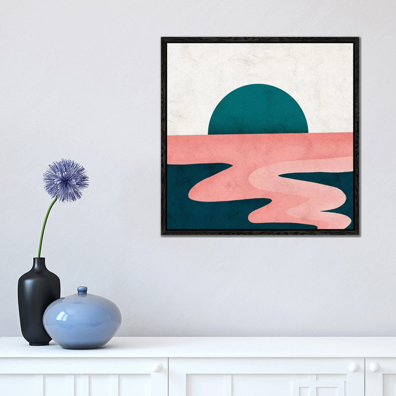 Sol by Reyna Noriega - Print on Canvas, 66.04 cm H x 66.04 cm W, Black Framed