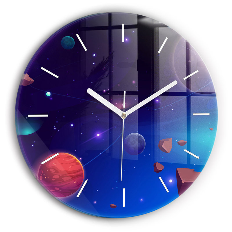 Glass Wall Clock