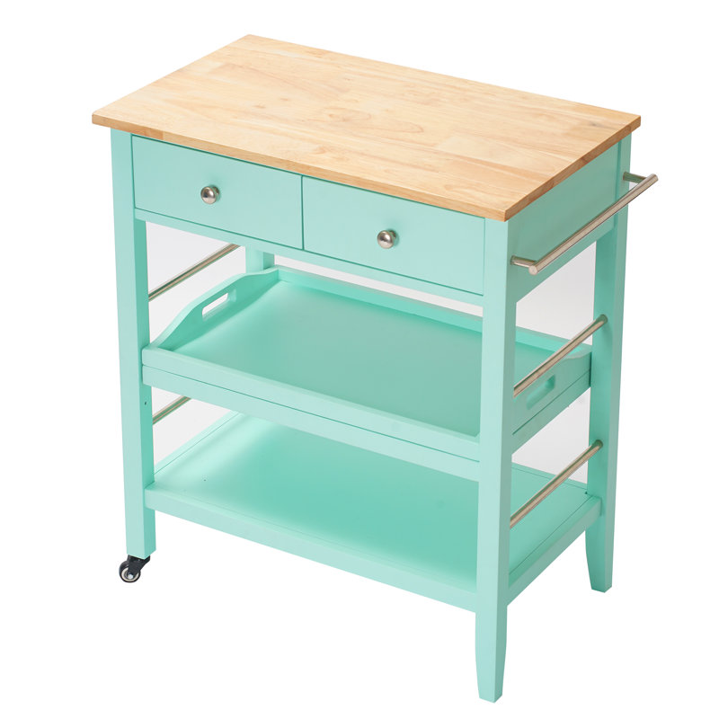Nora Kitchen Cart, Teal