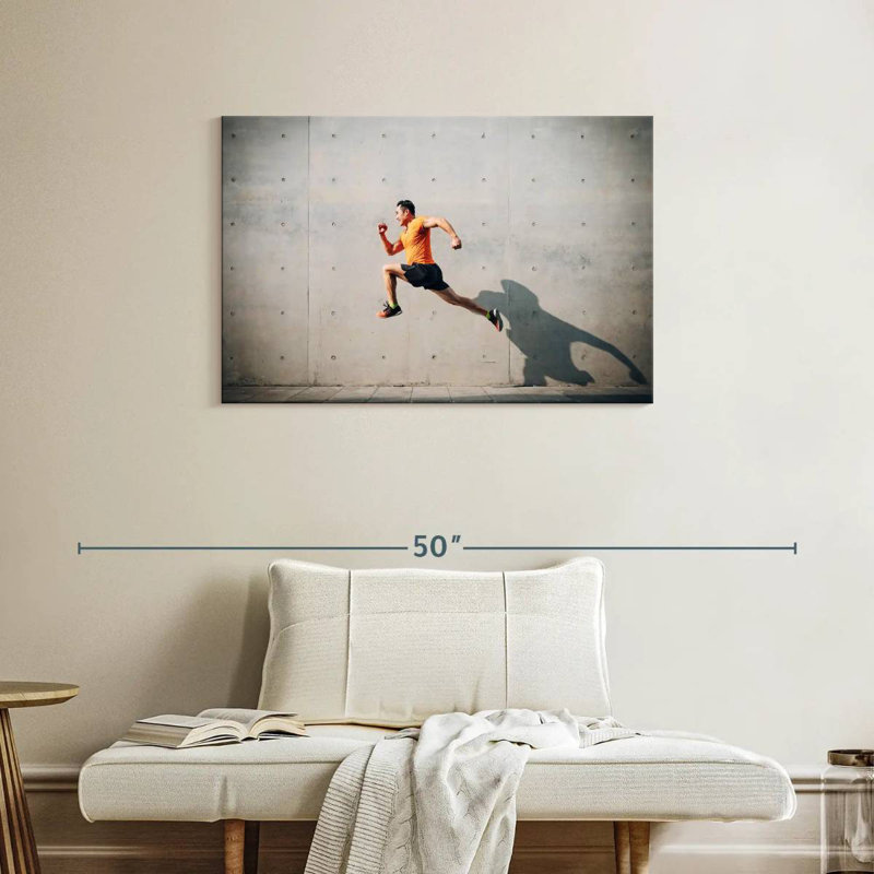Jumping Man, 24" H x 36" W